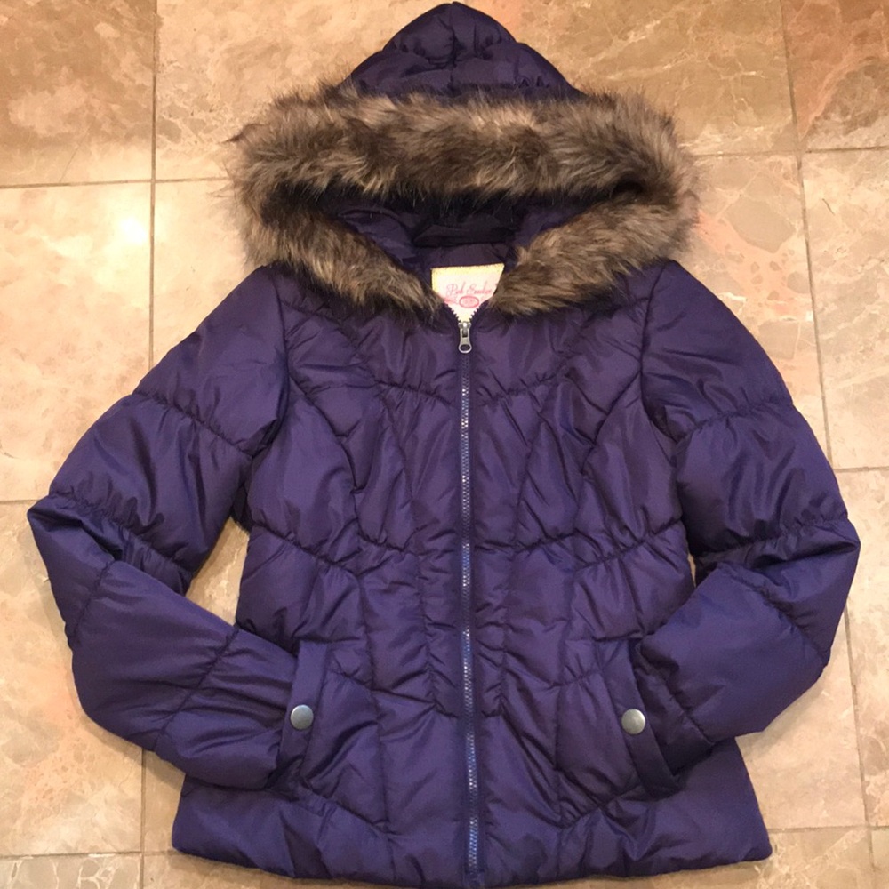 Pink Envelope Girls Winter Coat